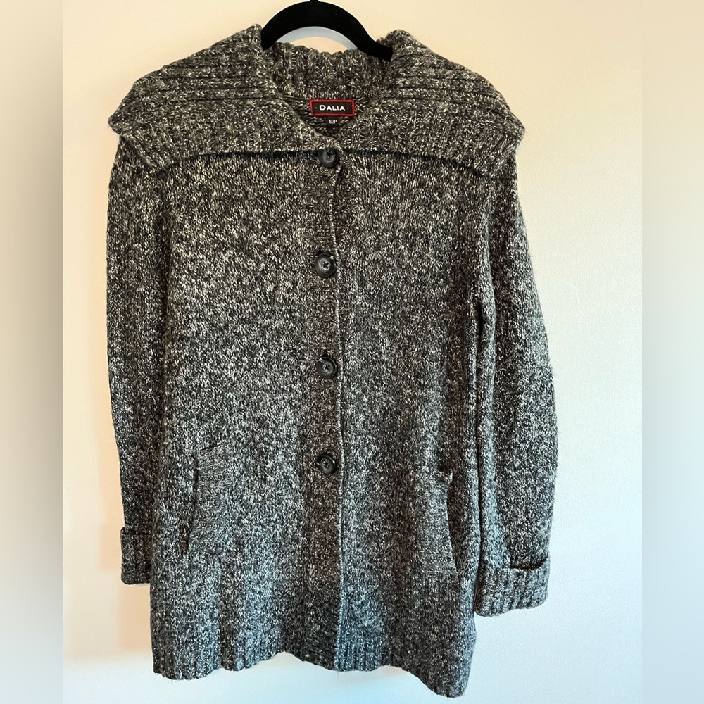 Long button up cardigan